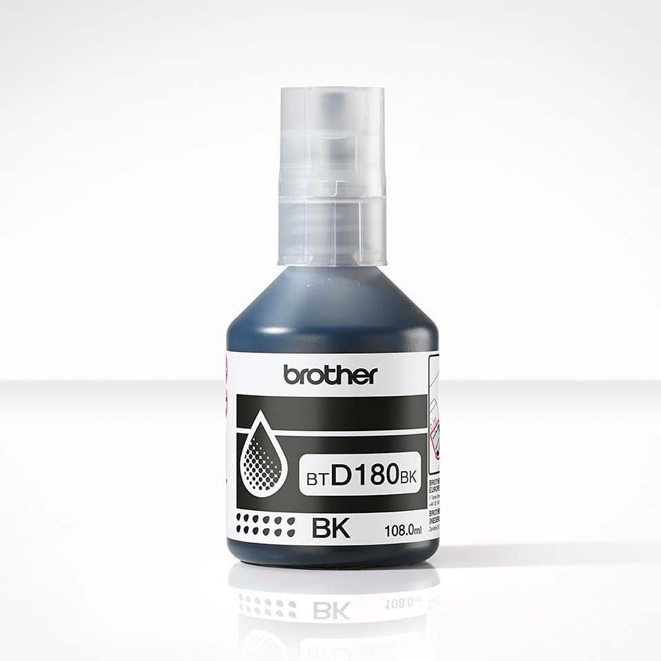 Brother BTD180 Genuine Ink Bottle - Black - Image 2