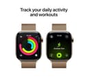 Apple Watch Series 11 GPS + Cellular 46mm Gold Titanium Case with Gold Milanese Loop - M/L thumbnail 9