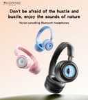 Yesido EP06 Wireless Bluetooth 5.3 RGB Headphones - Black thumbnail 3