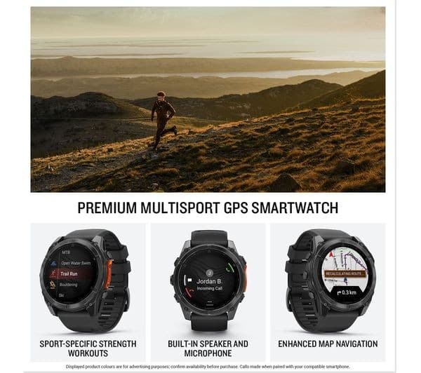 Garmin Fenix 8 AMOLED 51mm Standard - Slate Grey with Black Band - Image 2
