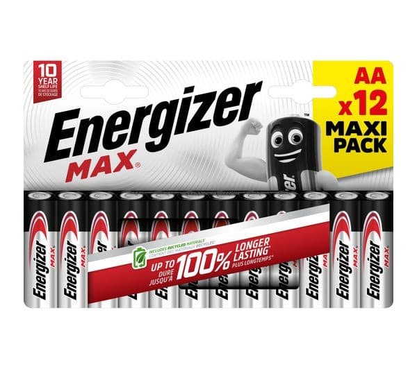 Energizer Max AA Alkaline Batteries - Pack of 12 - Image 1