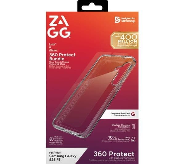Zagg Galaxy S25 FE Luxe Bundle Clear