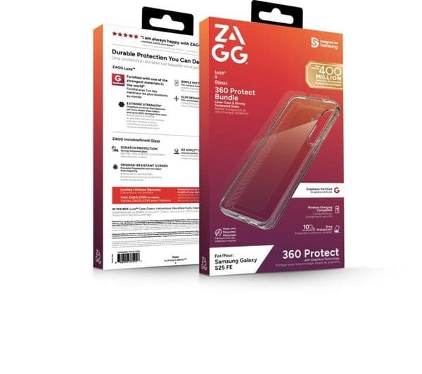 Zagg Galaxy S25 FE Luxe Bundle Clear - Image 2