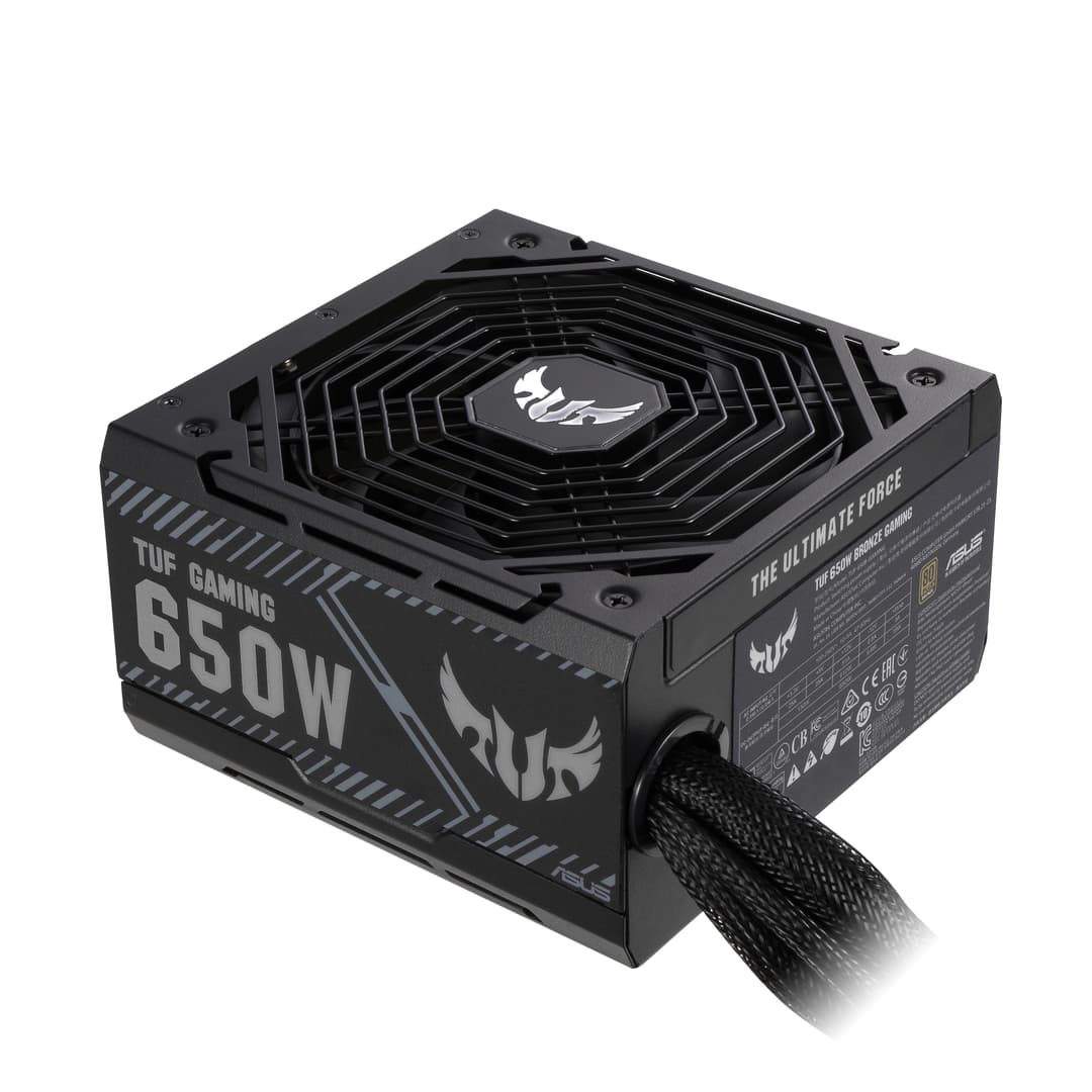 ASUS TUF Gaming 650W 80 Plus Bronze ATX Power Supply (TUF-GAMING-650B) - Black - Image 1