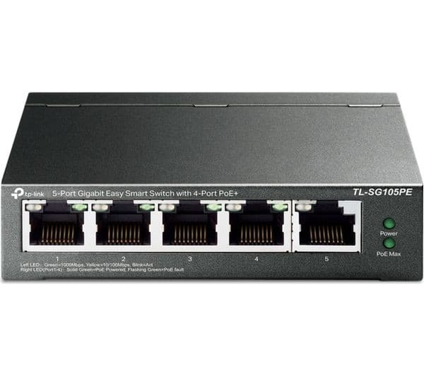 TP-Link TL-SG105PE 5-Port Switch Black - Image 1