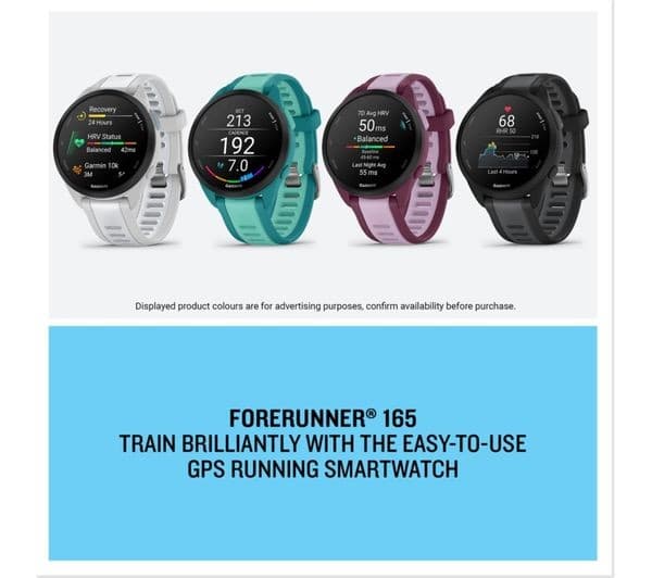 Garmin Forerunner 165 Music 43mm GPS Running Smartwatch - Berry/Lilac - Image 4