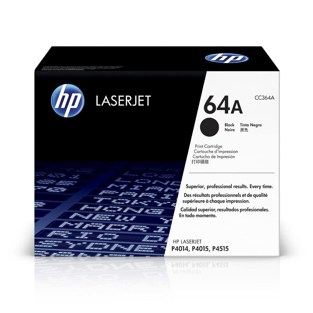 HP 64A Original LaserJet Toner Cartridge - Black (CC364A) - Image 1