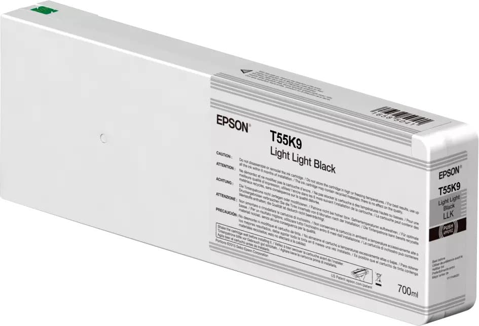 Epson T55K9 UltraChrome HDX/HD 700ml Ink Cartridge for SureColor SC-P6000/P7000/P8000/P9000 - Light Light Black