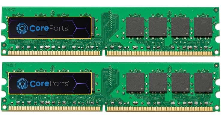CoreParts MMHP201-8GB 8GB (2 x 4GB) DDR2 800MHz PC2-6400 240-pin ECC DIMM Memory Kit for HP — CL6 1.8V