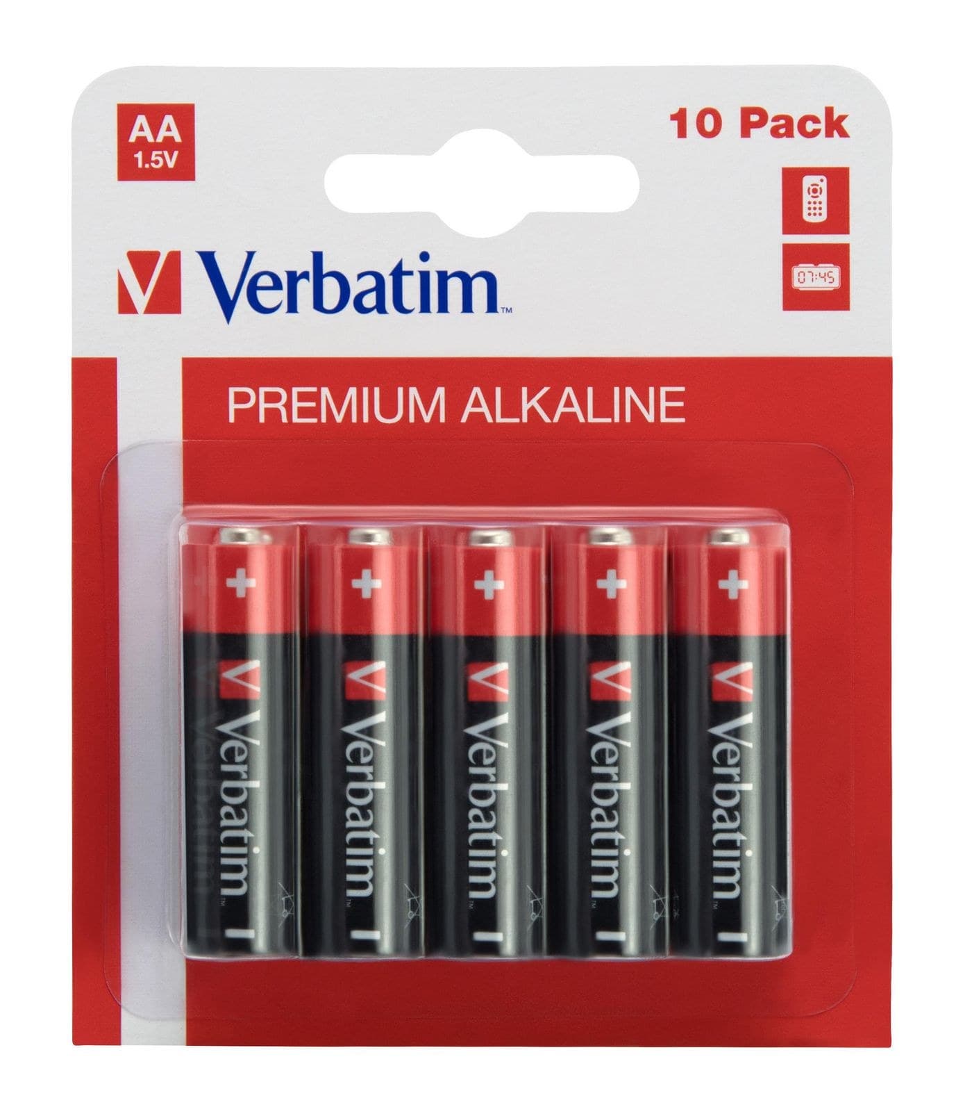 Verbatim AA Alkaline Batteries 1.5V LR6 - 10 Pack