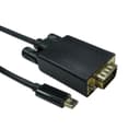 Cables Direct 5m USB Type-C Male to VGA Male Video Cable, 1080p 60Hz (Black) thumbnail 1