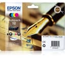 EPSON Pen & Crossword T1626 Cyan, Magenta, Yellow & Black Ink Cartridges - Multipack thumbnail 1