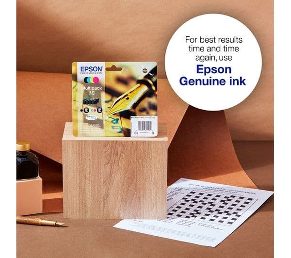 EPSON Pen & Crossword T1626 Cyan, Magenta, Yellow & Black Ink Cartridges - Multipack - Image 3