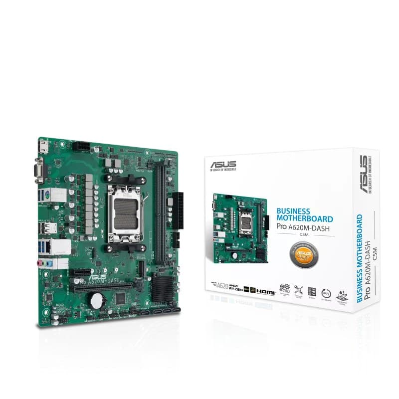 ASUS PRO A620M-DASH-CSM AMD A620 DDR5 Socket AM5 micro ATX Motherboard - Image 6