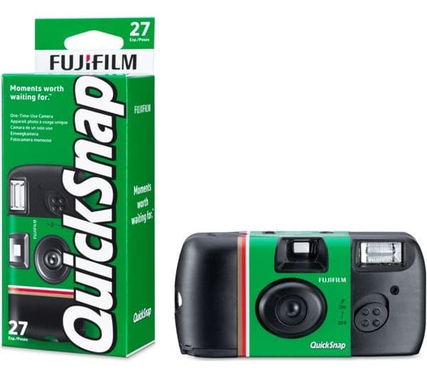 Instax QuickSnap V400 Disposable Camera Green Black