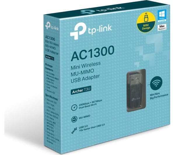 TP-LINK Archer T3U Wireless Adapter Black - Image 2