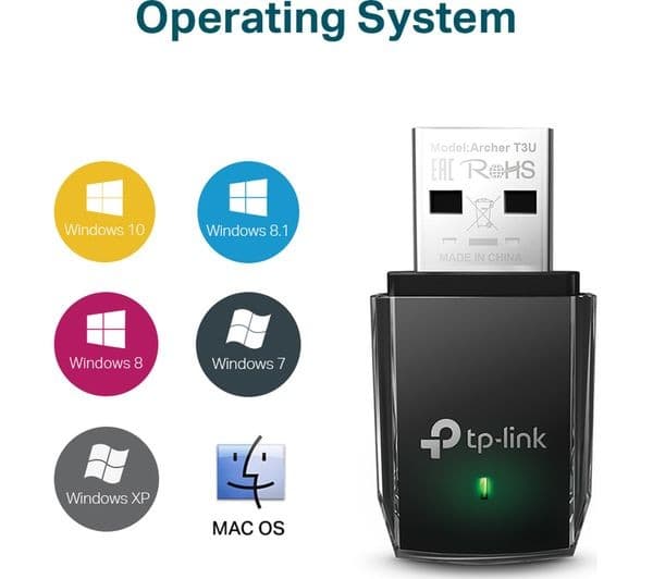TP-LINK Archer T3U Wireless Adapter Black - Image 3