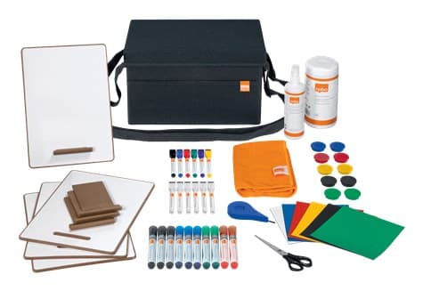 Nobo Whiteboard Accessories Kit Bag Charcoal Grey