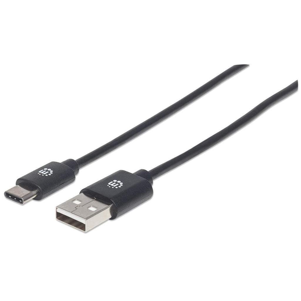 Manhattan USB-C to USB-A Cable USB 2.0 1m - Black