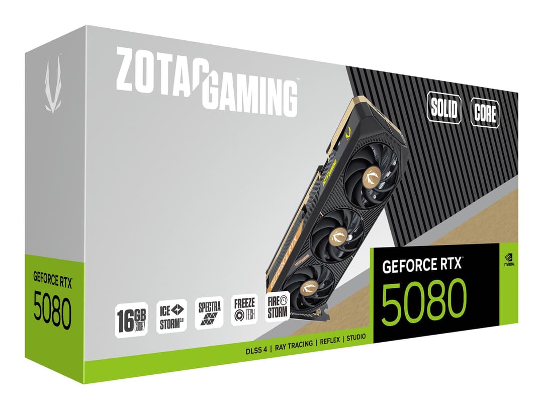 ZOTAC GAMING GeForce RTX 5080 SOLID CORE 16GB GDDR7 Graphics Card - Image 7