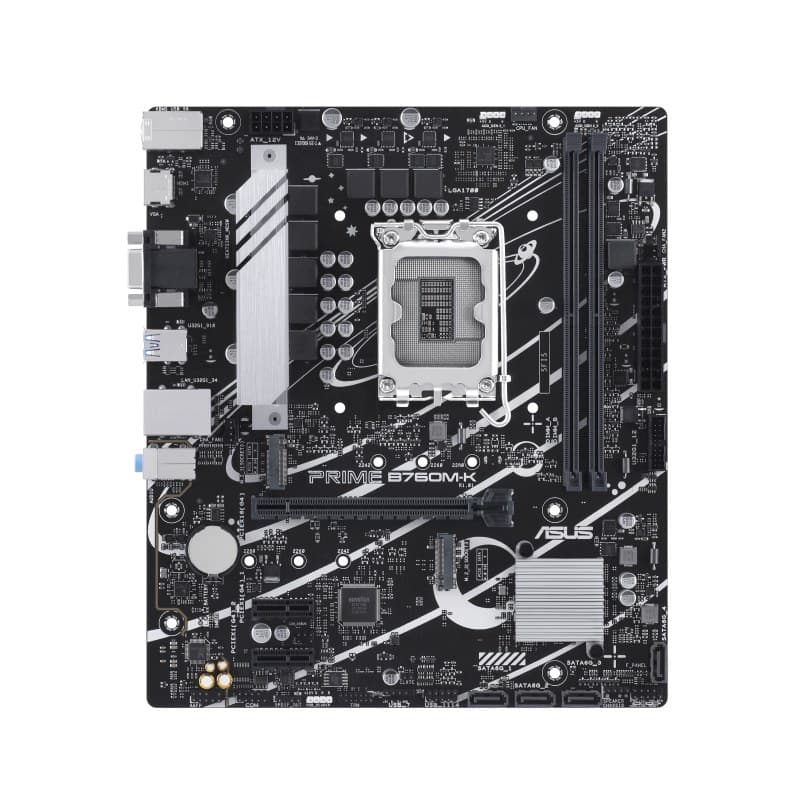 ASUS PRIME B760M-K Intel B760 LGA 1700 DDR5 micro ATX Motherboard - Image 1