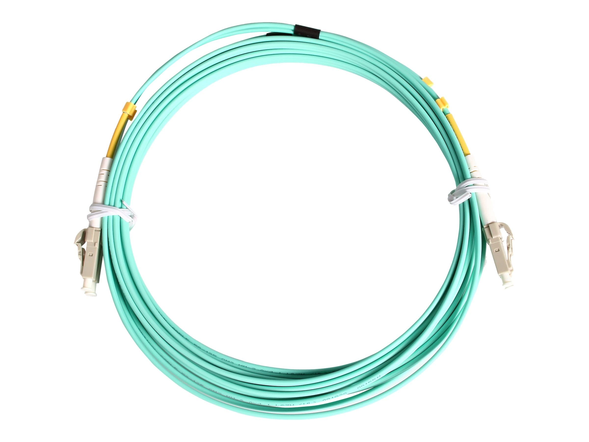 StarTech 2m Fiber Optic Cable LC/LC OM3 Aqua