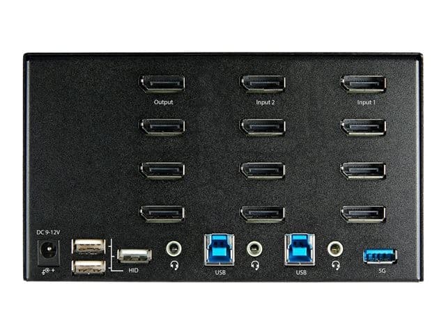 StarTech 2 Port DisplayPort KVM Switch 4K 60Hz Black - Image 3