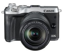 Canon EOS M6 Mirrorless Camera EF-M 18-150mm f/3.5-6.3 IS STM Lens Kit - Silver - Image 1