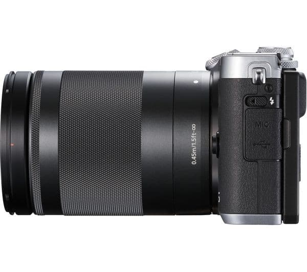 Canon EOS M6 Mirrorless Camera EF-M 18-150mm f/3.5-6.3 IS STM Lens Kit - Silver - Image 8