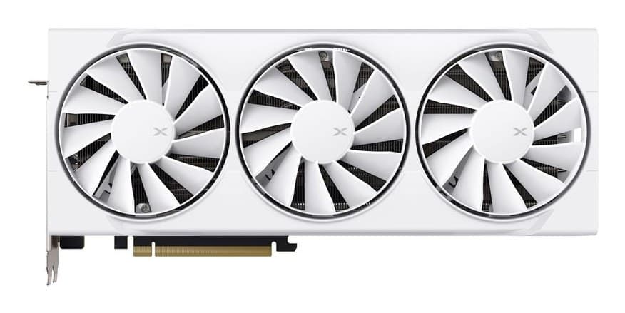 XFX Swift AMD Radeon RX 9070 XT Triple Fan Gaming Edition 16GB GDDR6 Graphics Card - White - Image 1