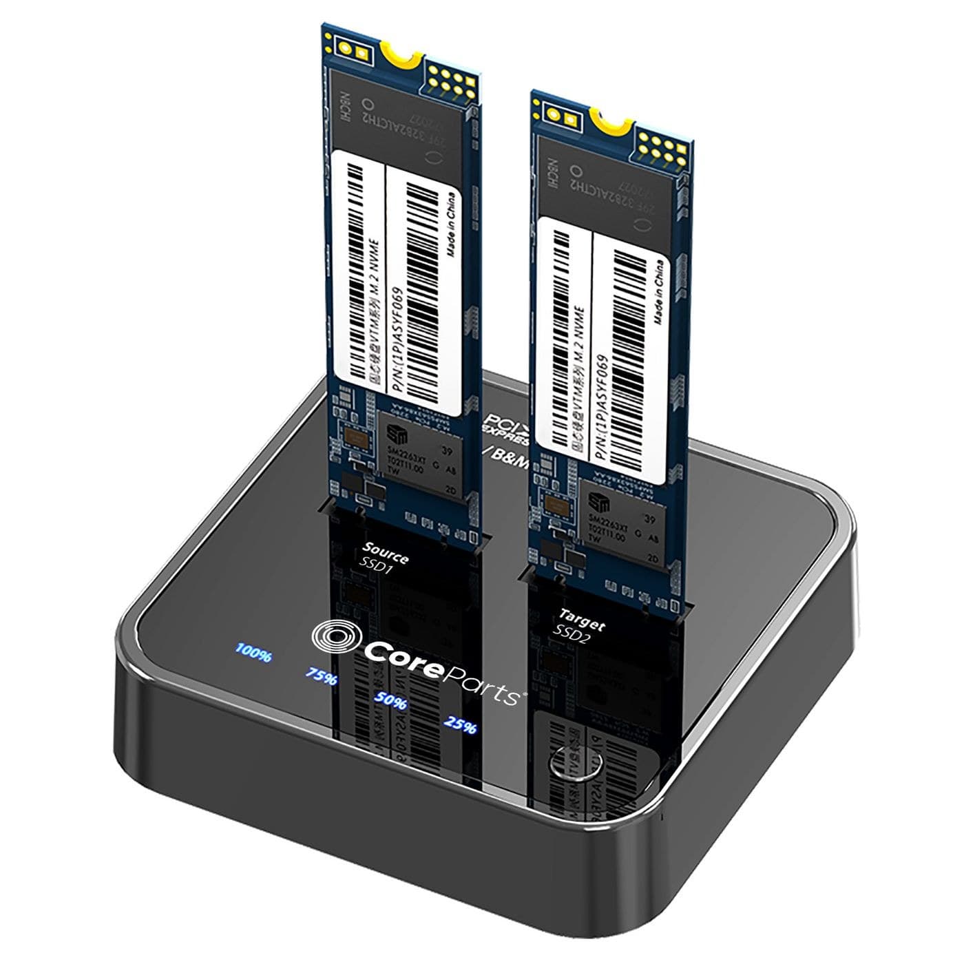 CoreParts USB 3.2 Type-C (20Gbps) M.2 NVMe Docking Station with Clone Function