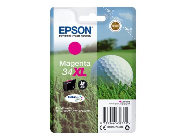 Epson 34XL - XL - magenta - original - ink cartridge