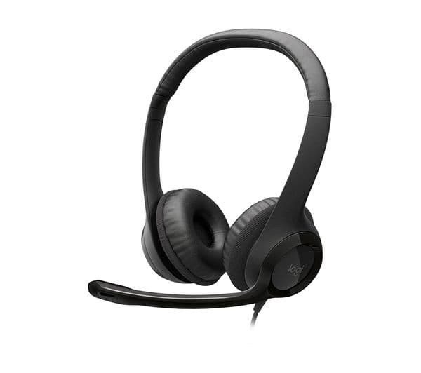 LOGITECH H390 USB-A Wired Computer Headset with Noise-Cancelling Mic - Graphite - Image 1