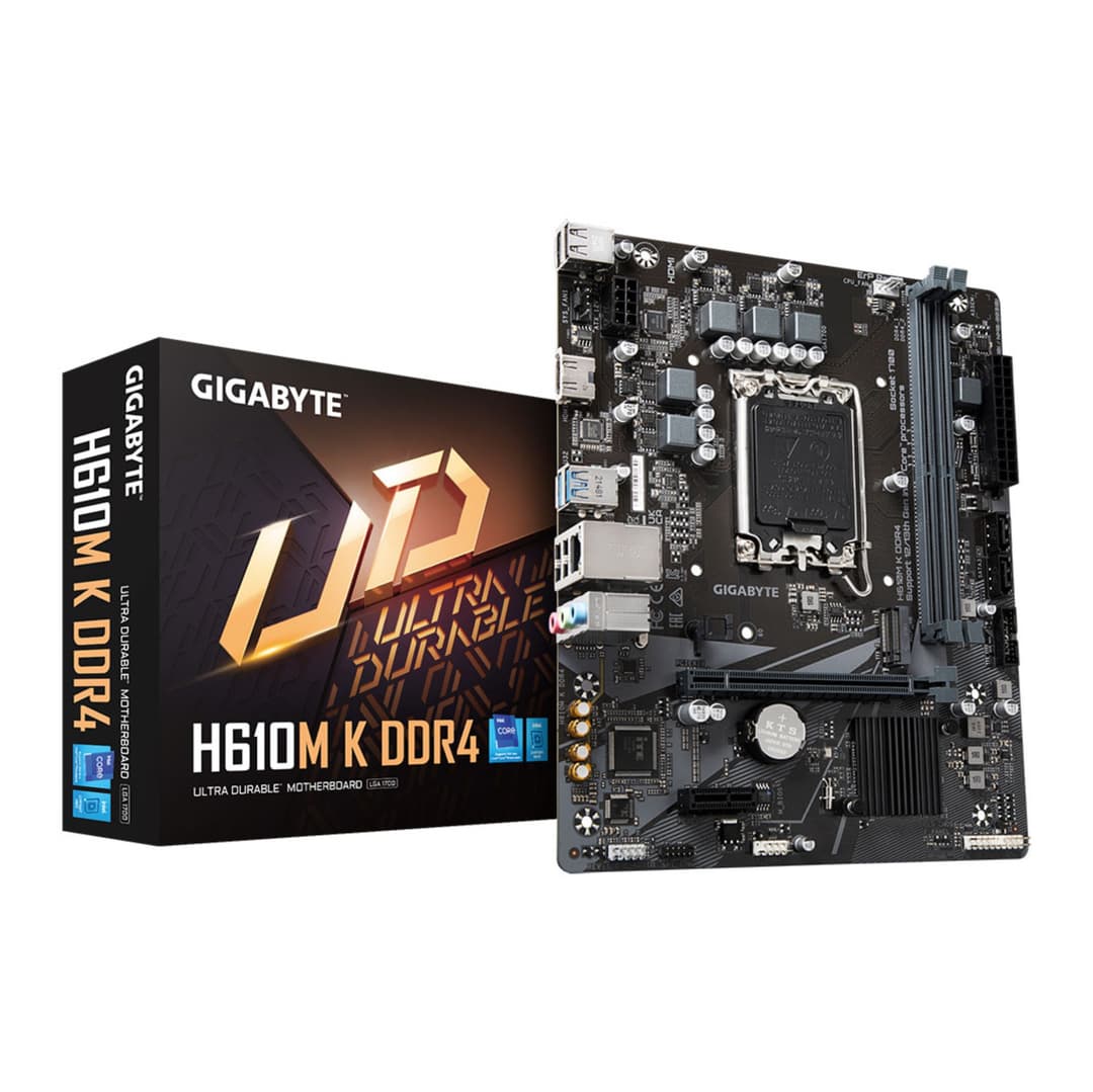 Gigabyte 1700 H610M K DDR4 Micro ATX Motherboard - Image 1