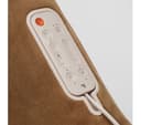 SHARPER IMAGE 4-Node Shiatsu Back Massage Seat Topper with Heat - Cream & Brown thumbnail 4