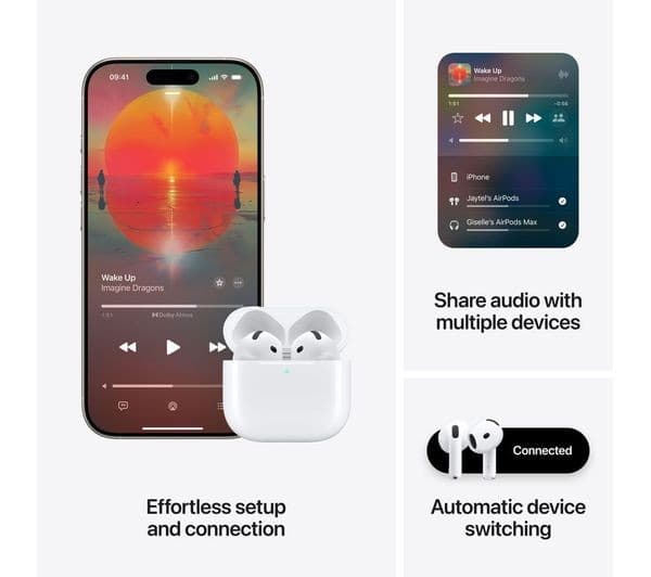Apple AirPods 4 (ANC) Wireless Earbuds - White - Image 8