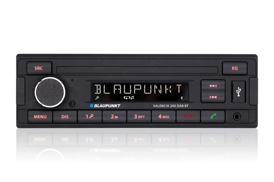 Blaupunkt Valencia 200 DAB BT Car Stereo - Black - Image 1