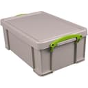 Really Useful Box 9 Litre Recycled Stacking Storage Box - Grey (9RDG) thumbnail 2