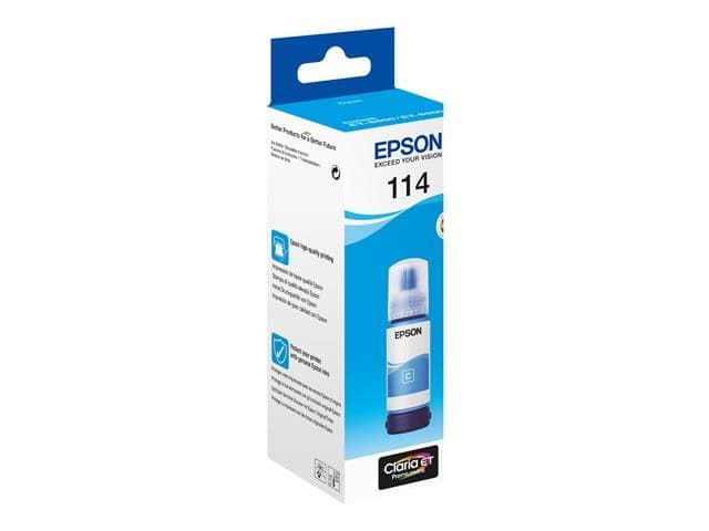Epson 114 EcoTank Original Ink Bottle - Cyan