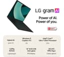 LG gram 16 16Z90TL-G.AU75A1 Intel Core Ultra 7 16GB 512GB Black thumbnail 3