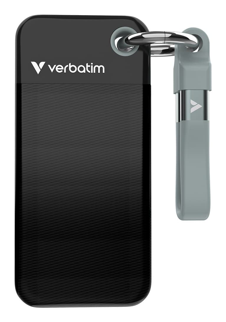 Verbatim Pocket SSD USB 3.2 Gen 2 128GB - Black/Grey