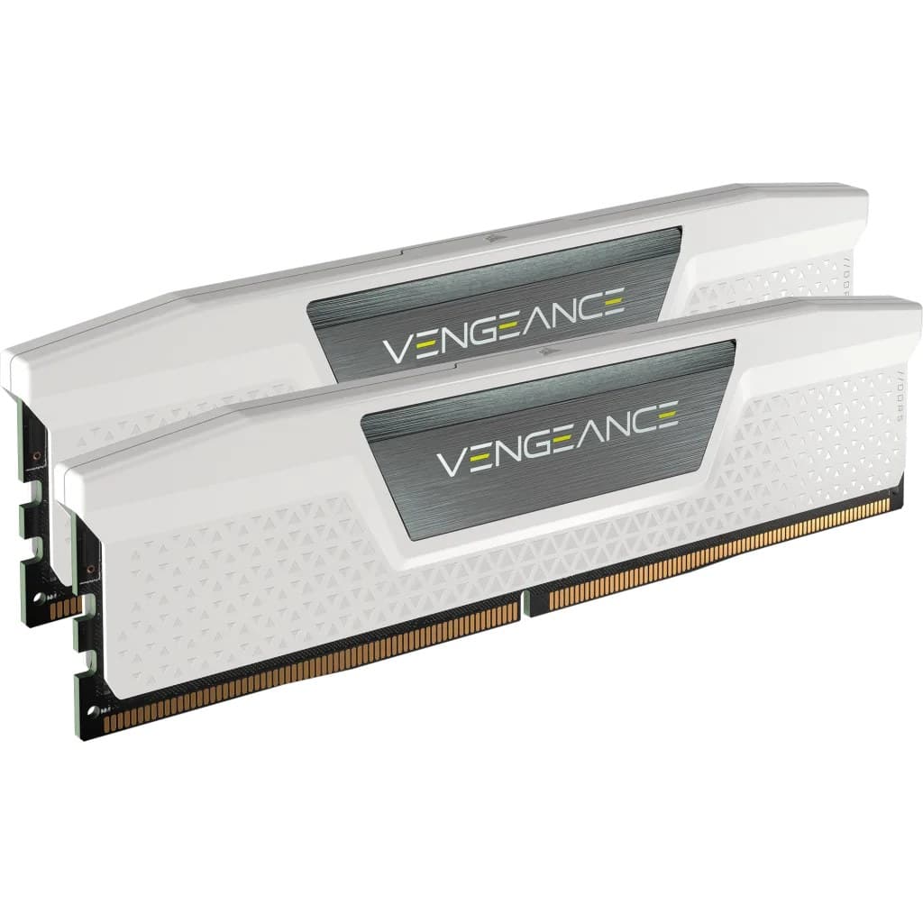 Corsair Vengeance DDR5 32GB (2 x 16GB) 5600MHz CL40 Memory Kit CMK32GX5M2B5600C40W - White