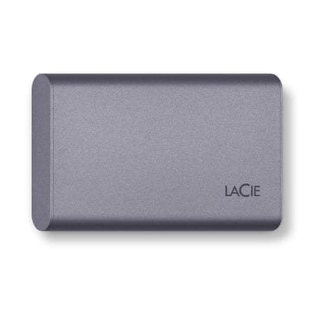 LaCie Mobile SSD Secure 1TB Portable External SSD USB-C - Space Grey