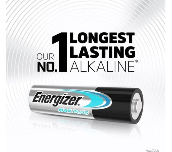 Energizer Max Plus Alkaline Batteries AA (Pack of 8) - Image 2