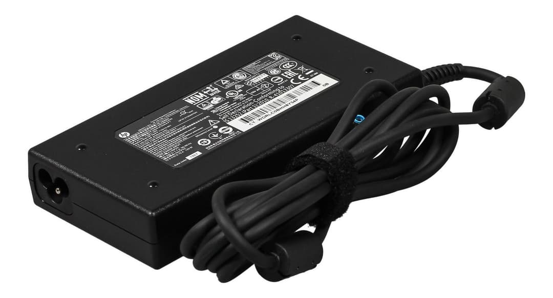 HP 120W PFC Slim AC Adapter - 4.5mm Tip, Black - Image 1
