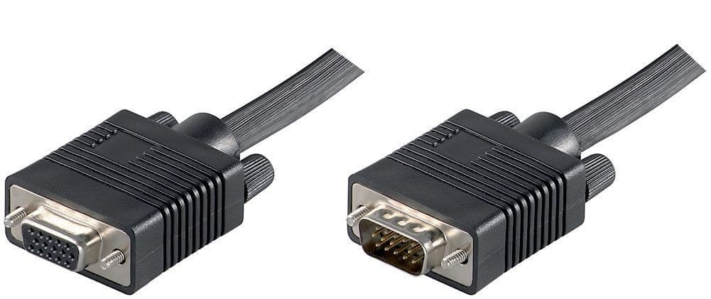 Microconnect Full HD SVGA HD15 Monitor Extension Cable 10m - Black - Image 1