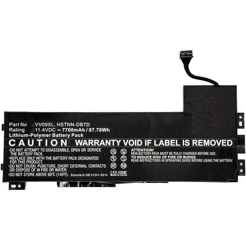 CoreParts Replacement Laptop Battery for HP ZBook 15 G3 / ZBook 17 G3 - 82.00Wh 11.4V 7200mAh Li-Pol Black (MBXHP-BA0088)