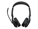 Jabra Evolve2 55 Stereo Wireless ANC Headset - UC - USB-C - Without Stand thumbnail 1