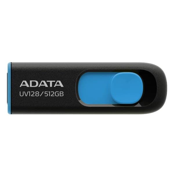 ADATA UV128 USB flash drive 512 GB USB Type-A 3.2 Gen 1 (3.1 Gen 1) Black, Blue - Image 1