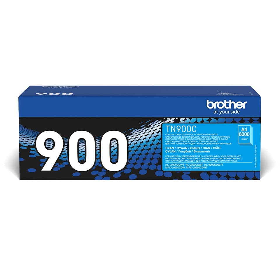Brother TN-900 Super High Yield Toner Cartridge (6,000 Pages) - Cyan - Image 1